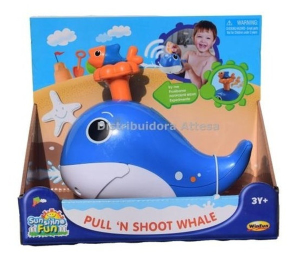 Ballena Didáctica Lanzadora De Agua Para El Baño Win Fun 0