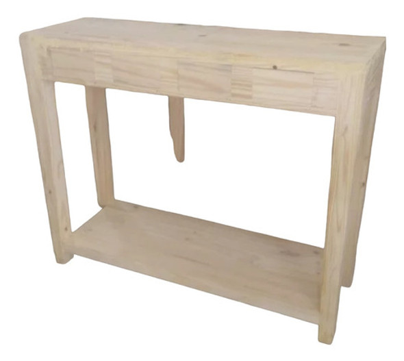 Mesa Arrime Quesera - Recibidor - Pino- Sin Pintar 120x80x40 1