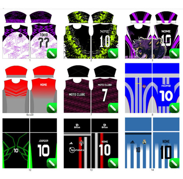 Pack De 100 Artes De Futebol Em Vetor Cdr + Mockup De Camisa 1 Pack De 100 Artes De Futebol Em Vetor Cdr + Mockup De Camisa 1