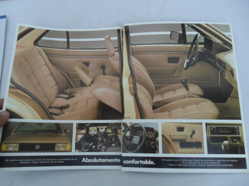 Folleto Publicitario Vw Gacel Auto Argentino Volks No Manual 1
