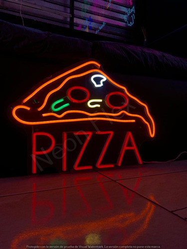 Pizza Con Palabra App  Bluetooth  Neonflex  Cartel Luminoso 0
