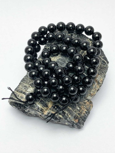 Perlas Piedra Natural Turmalina Negra 4mm 1