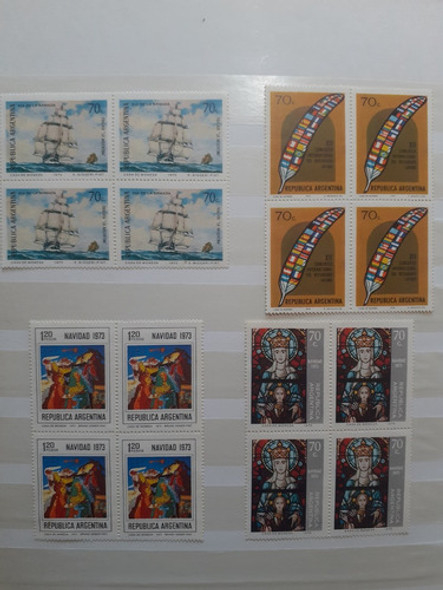 Filatelia Lote 15 Cuadros Mint Año 1973 Argentina 0