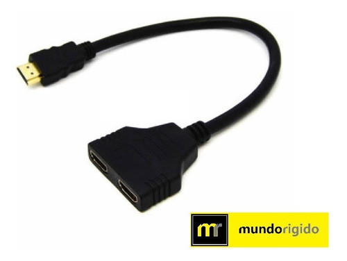 Splitter Hdmi M - 2 Hdmi H Duplicador De Salida - Full 1
