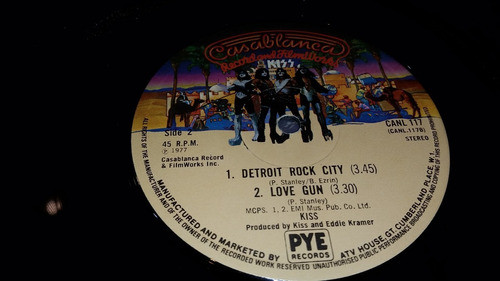 Kiss Rocket Ride Vinilo Maxi Casablanca Uk Traslucido 1977 0