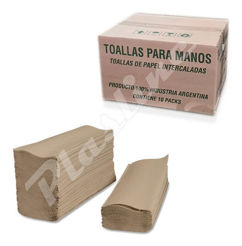 Toalla Intercalada Papel 2500 20x24 Ecologica Beige 1