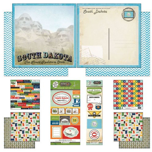Scrapbook Aduana Temática Papel Y Pegatinas Scrapbook Kit So 0