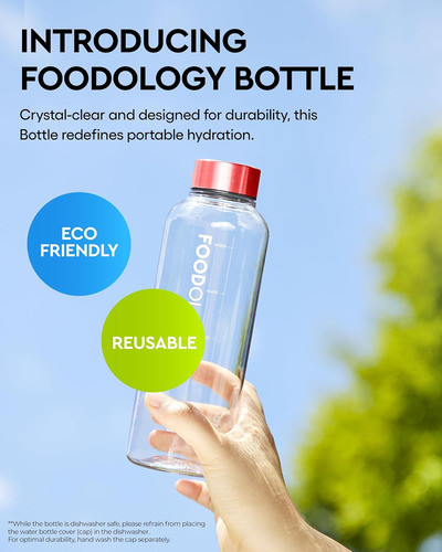 Botella Agua Deportes Plastico Duro Libre De Bpa Ecofriendly 1