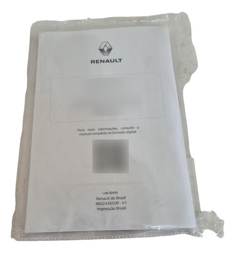 Manual Proprietário Renault Duster Original 969243650r 1