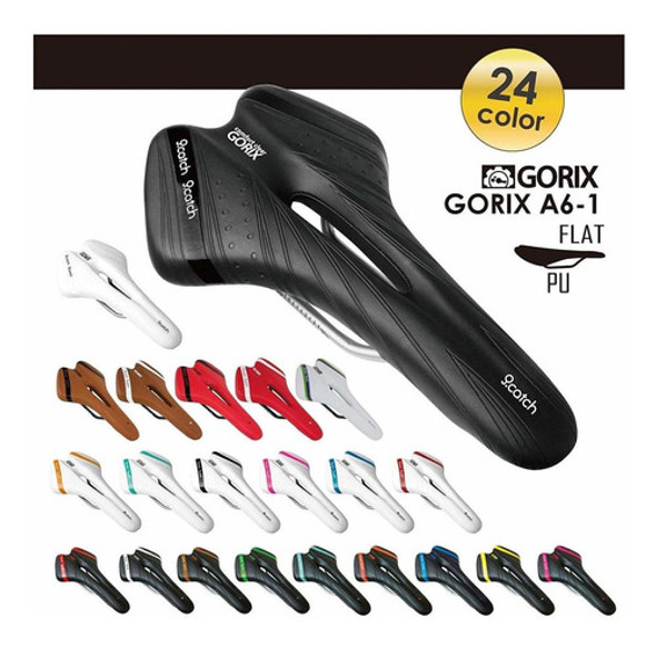 Asiento Bicicleta Gorix Confortable Cushion Con Rail M -w4gc 1 Asiento Bicicleta Gorix Confortable Cushion Con Rail M -w4gc 1