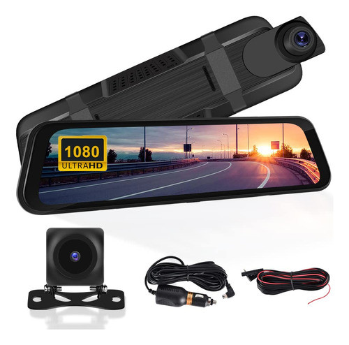 Camecho Cmara De Respaldo De Espejo De 9.66 Pulgadas Con Tar 0