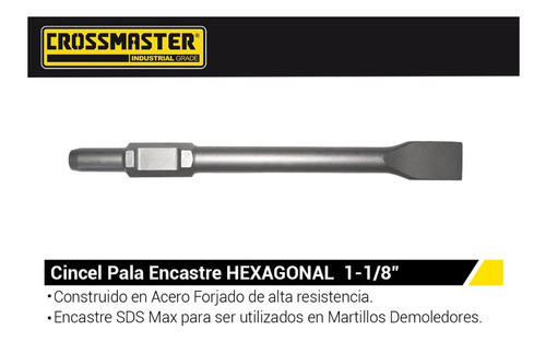 Cincel En Plano Encastre Hexagonal De 1 - 1/8  Crossmaster 1