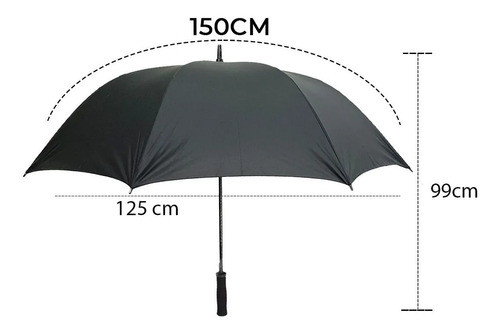 Combo 3 Guarda Chuva Portaria Recepção Cabo Reto Promoção 1