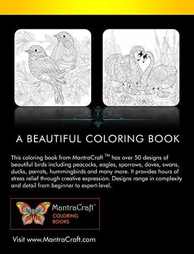 Book : Coloring Books For Adults Relaxation Beautiful Birds 1