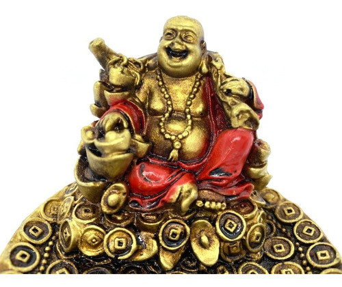 Incensário Redondo Buda Vermelho Da Fortuna 1