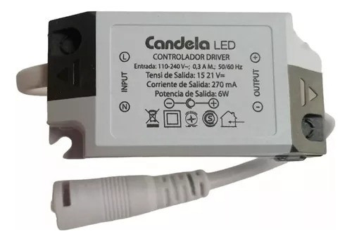 10 Drivers Transformador Para Plafón Led 6w Candela 7271 Cta 0