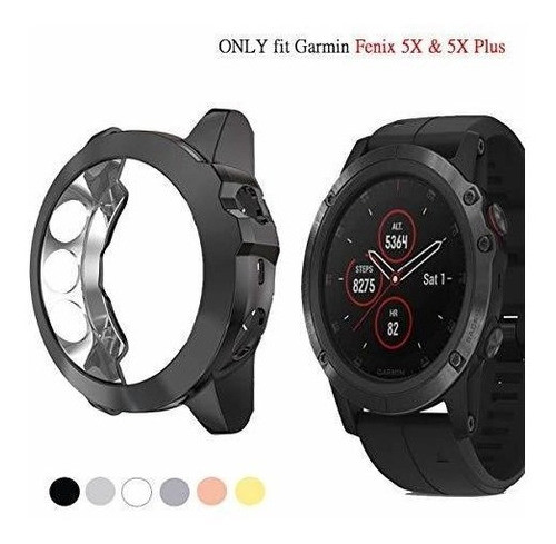 Carcasa Protectora Para Garmin Fenix 5x Y 5x Plus - Negro 1