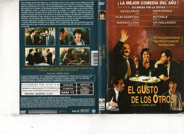 El Gusto De Los Otros (2000) - Dvd Original - Mcbmi 0