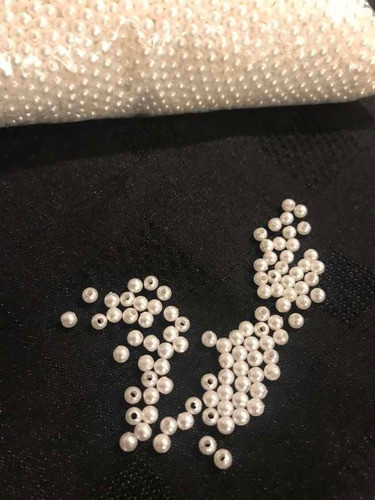 Perlas Pasantes Para Bijou N4 Blanca O Crema X3500u!! 1
