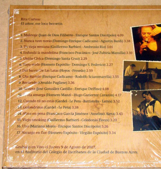 Rita Cortese El Amor, Ese Loco Berretin Cd Nuevo / Kktus 1 Rita Cortese El Amor, Ese Loco Berretin Cd Nuevo / Kktus 1