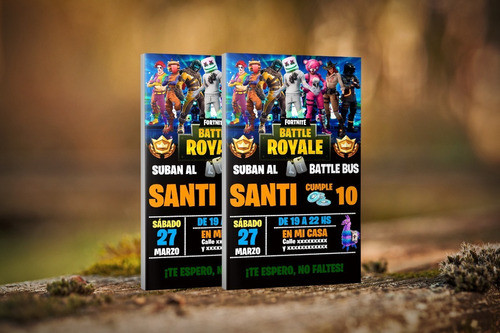 Invitacion Digital Fortnite P/whatsapp 1