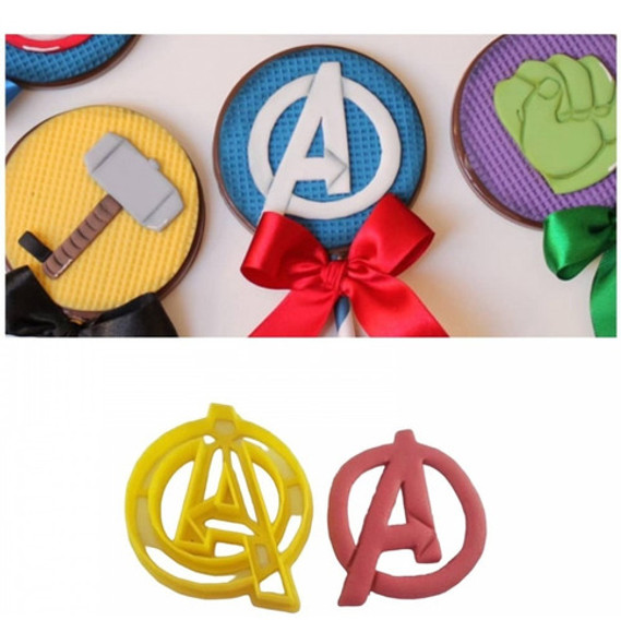 Cortador Super Heróis - Símbolo Vingadores 6cm 1
