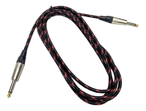 Cable Warwick Plug 6,5 Plug 6,5 X 3mt Rcl 30203 Tejido Black 1