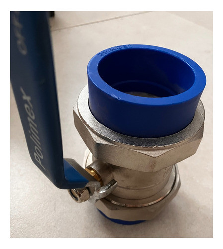 Válvula Esférica Con Doble Media Union Polimex 63mm (1 1/2) 1