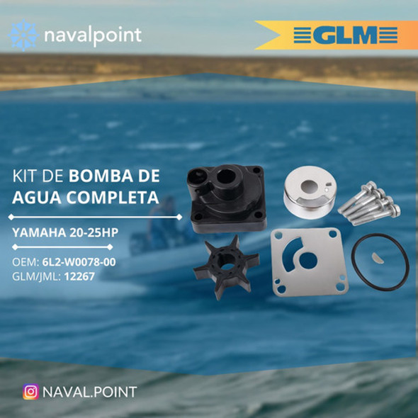 Bomba Agua Completa Yamaha 20-25hp Glm 12267 1
