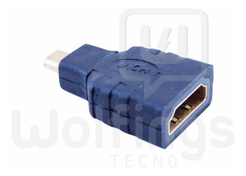 Ficha Conector Adaptador Hdmi Hembra A Micro Hdmi Macho Hdtv 1