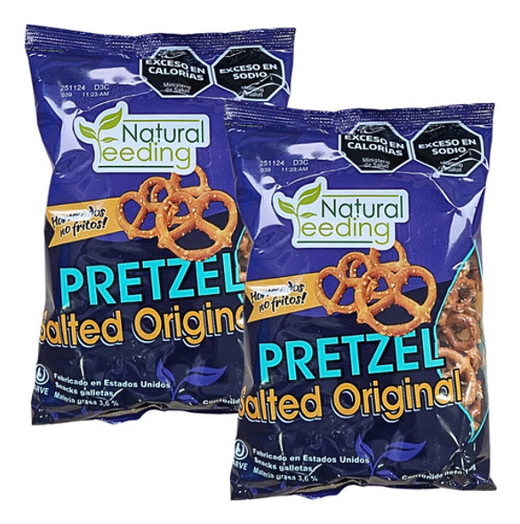 Pretzels Horneados Natural Feeding 150 Gr. Pack X2 0