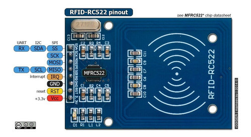 5 X Módulo Leitor Rfid Rc522 Cartão Chaveiro Prog 1