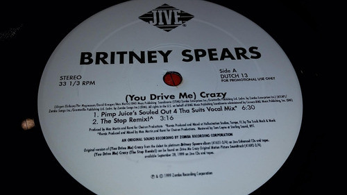 Britney Spears (you Drive Me) Crazy Vinilo Maxi Promo Usa 99 1