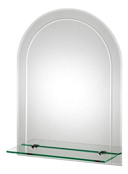Croydex Fairfield Bevelled Edge Arch Espejo De Pared De 24 P 0
