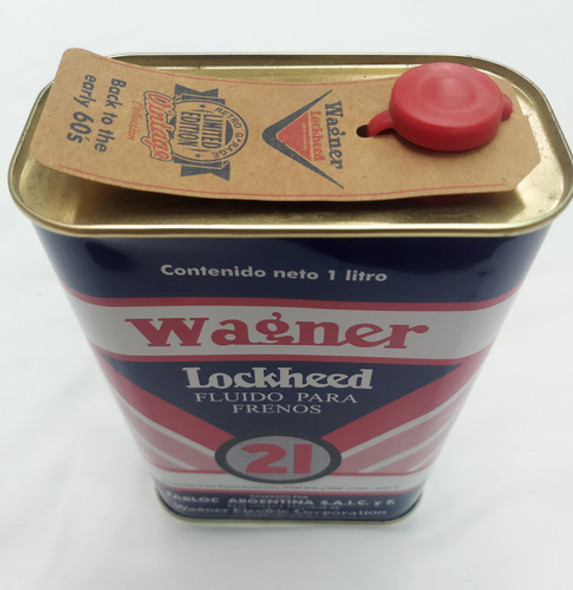 Lata Wagner Lockheed X Frenos Dot3 Vintage Años 60 Sin Uso 0