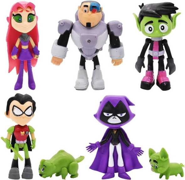 Jóvenes Titanes Set X 5 Figuras 1