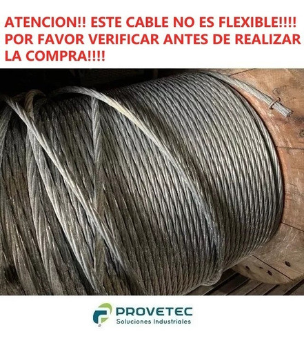 Cable Rienda Suspensor De Acero Galvanizado Torre 8mm X 15m 1