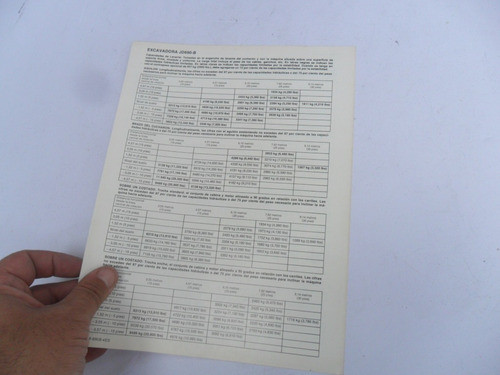 Folleto John Deere Excavadora Jd690 No Es Manual Antiguo 1