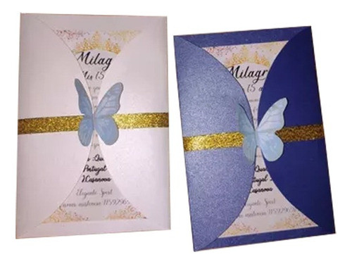 Tarjeta Cumpleaños ,15 Años,casamiento Con Sobre Perlado X35 0