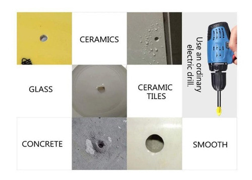 Mechas Placa Tugnsteno P/ Vidrio Porcelanato 5 Mm X 10 Pz S. 1