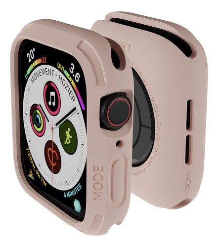 Funda Elkson Quattro 2.0 Para Apple Watch - 44mm Rosa Claro 0