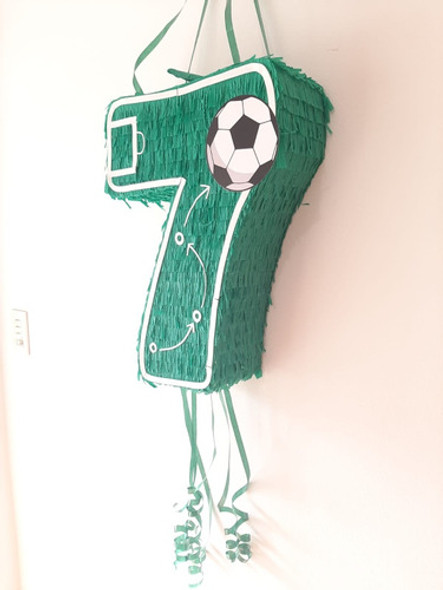 Piñata Cumpleaños Números Futbol Cancha Argentina 1