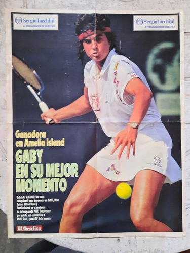 Posters X 2 Gabriela Sabatini El Grafico U.s Open 1990 1