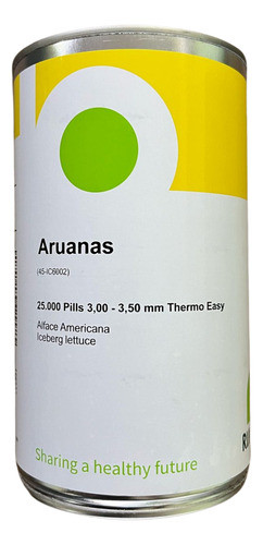 Alface Aruanas Americana 25000 Sementes Peletizadas 0