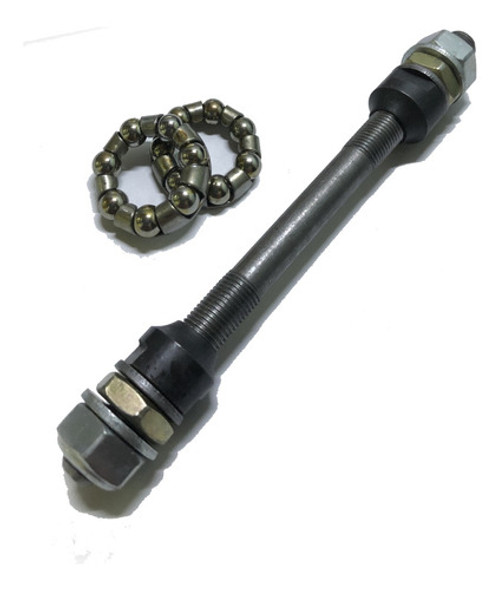 Eje Para Rueda De Bicicleta Trasero (155mm X3/8)+ 2 Jaula 0
