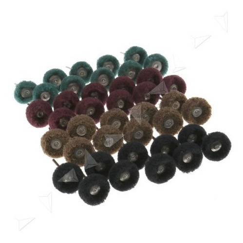 40 Pcs Restregar Pulido Las Ruedas Que Pulimentan Para Rotar 0