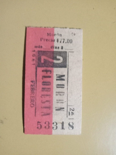 Antiguo Carnet Ferrocarril D.f. Sarmiento Con Boleto 1