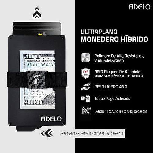 Fidelo Minimalist Wallet For Men - Rfid Blocking 1