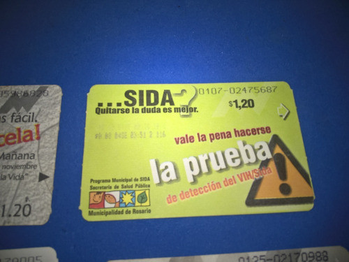 Lote Tarjetas Boleto Colectivo Omnibus Magnéticas / Rosario 1