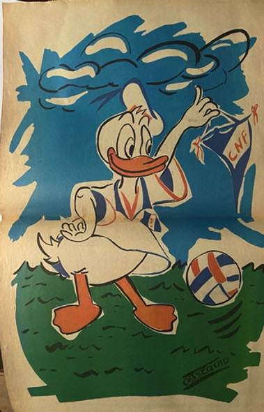 Club Nacional Pato Donald Poster Diario Fútbol Ez4b2 0
